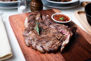 Beef Steak With Spicy Sauce