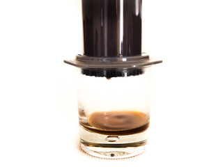 Brewing press coffee