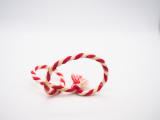Red and white rope