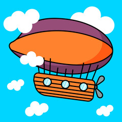 aerostat baby illustration