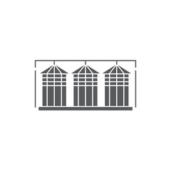 Silo vector icon symbol storage isolated on white background © ady sanjaya