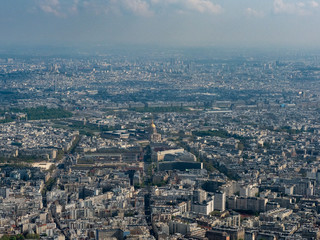Fototapeta premium vue aérienne de Paris et des Invalides