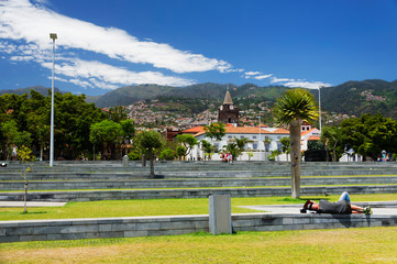 Architecture of Funchal on the Madeira island, Portugal, Europe