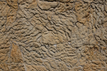 Wall of natural stone Wild stone