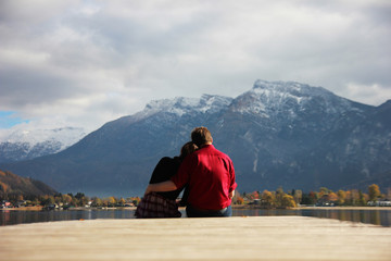 couple in the mountains
