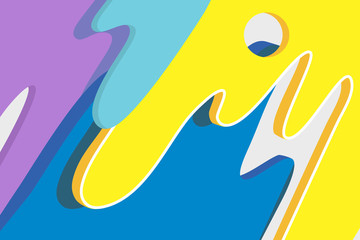 Abstract colorful  liquid wallpaper and background 