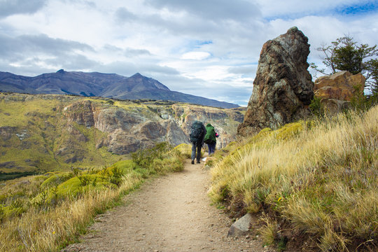 Hiking in the mountains. El Chalt&eacute;n, Patagonia Argentina