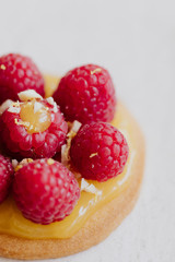 Tartelette aux framboise et au citron 