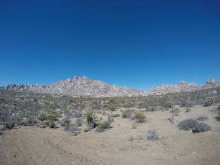 mountain landscape with blue sky