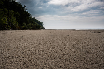 Beautiful Baltic coast, sandy calm beach. Without people.