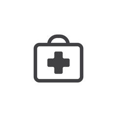 First aid kit icon design template vector isolated illustration