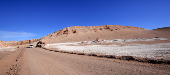 Valle de la Luna in Atacama desert Chile