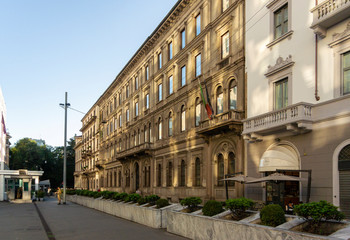 Fototapeta na wymiar Ancient Architecture, Milan, Italy
