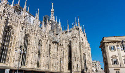 Fototapeta na wymiar Milan Cathedral Detail, Italy