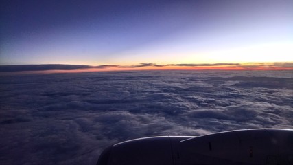 sky over the clouds
