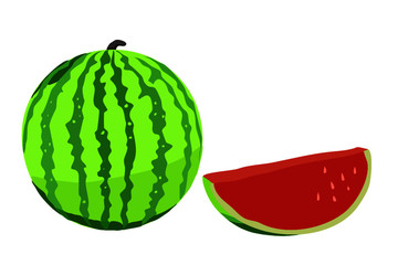 a sweet watermelon from tropical region