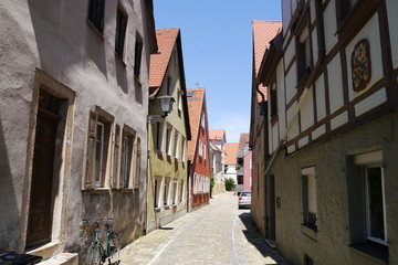 Fototapeta na wymiar Speltergasse Altstadt Weißenburg in Bayern