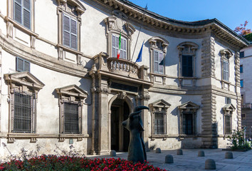 Fototapeta na wymiar State Archive Building, Milan, Italy