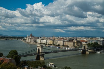 Fototapeta na wymiar Panorama of Budapest, Hungary