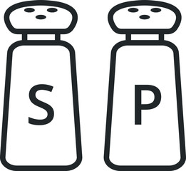 salt and pepper vector icon