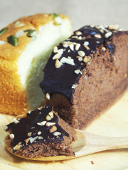 cake and chocolate cake withe grain and healthy style sweet tast food 