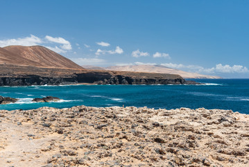 cliffs of FUERTEVENTURA in Spain