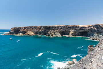 Obraz premium cliffs of FUERTEVENTURA in Spain