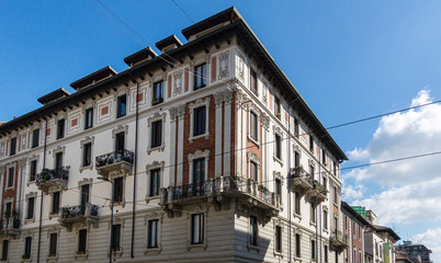 Fototapeta na wymiar Ancient Architecture, Milan, Italy