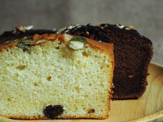 cake and chocolate cake withe grain and healthy style sweet tast food 