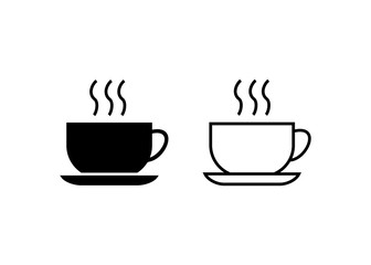 Coffee cup icon, Coffee cup sign and symbol vector design