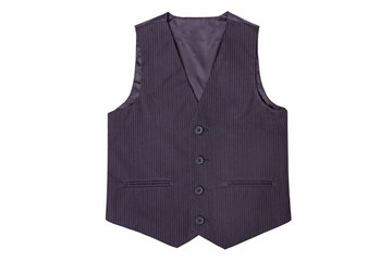 Black vest on the boy, school uniform