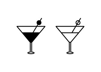 drink icons, Cocktail icon, drink sign and symbol vector design
