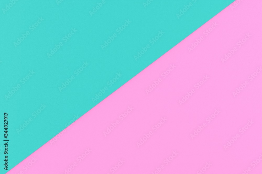 Aufkleber abstract blue pink two tone color paper texture background. minimal geometric top view simple copy s