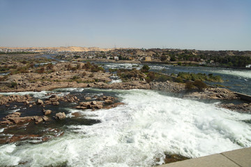 Aswan dam on the Nile