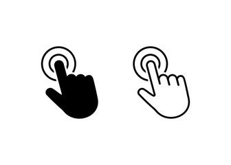 Hand Touch icon vector. Touch icon vector