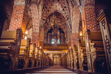Naklejka premium Porvoo, Finland - : Interior of Porvoo Cathedral