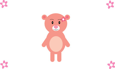 cute pink panda