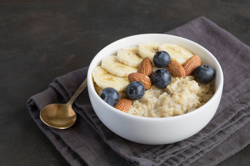 healthy oatmeal porridge for Breakfast.