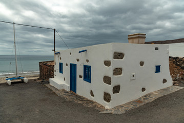 Obraz premium typical houses of Fuerteventura in Spain Canary islands
