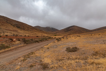 Fototapeta na wymiar scenic view of Fuerteventura in Spain Canary islands