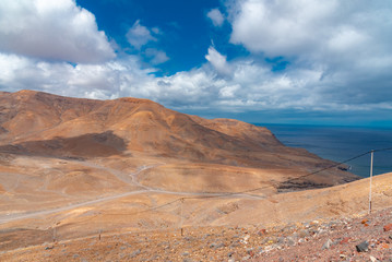 scenic view of Fuerteventura in Spain Canary islands