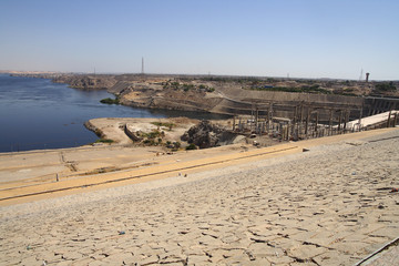 Aswan dam on the Nile