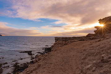 scenic view of Fuerteventura in Spain Canary islands