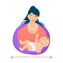 Mother and baby vector illustration design, Mother's Day concept