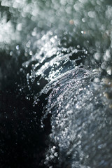 water splash on abstract dark background