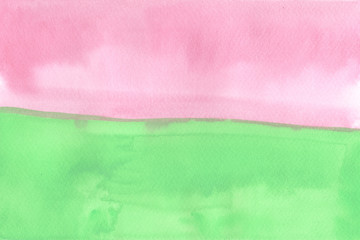 Fototapeta premium Background pink green abstract watercolor