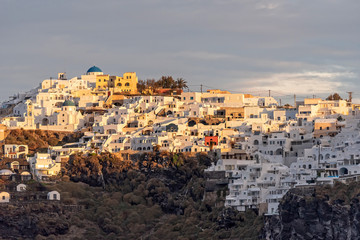 Oia Village On Santorini Island at sunset, Greece