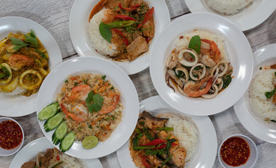 Thai Food Mixed Selections 