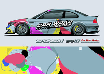 racing background for car graphic. abstract star shape with grunge camouflage design for vehicle vinyl wrap 
