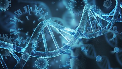 Scient classic DNA structure illustration